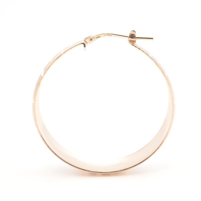 Boucles d'oreilles Créoles Femme Silver Pop en Argent 925/000 doré rose