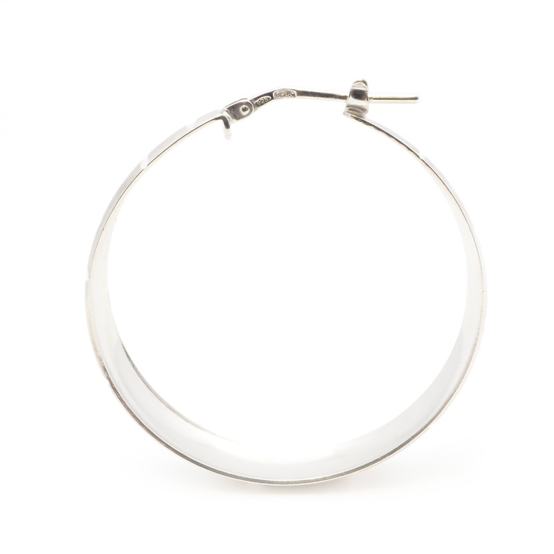 Boucles d'oreilles Créoles Femme Silver Pop en Argent 925/000