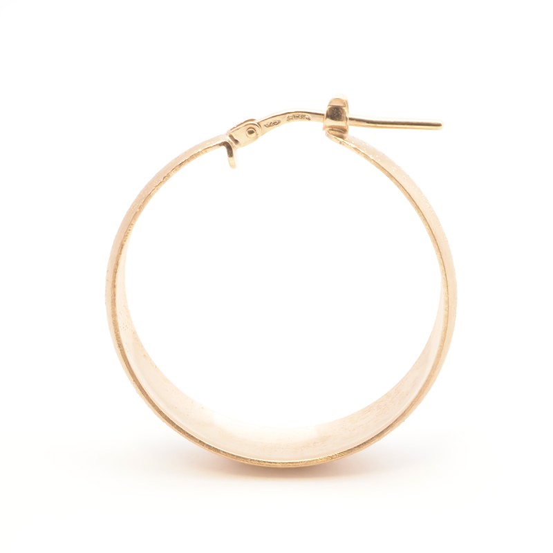 Boucles d'oreilles Créoles Femme Silver Pop en Argent 925/000 doré rose Effet brillant