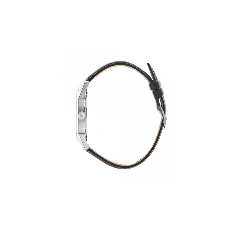 Montre Lip Himalaya bracelet cuir noir