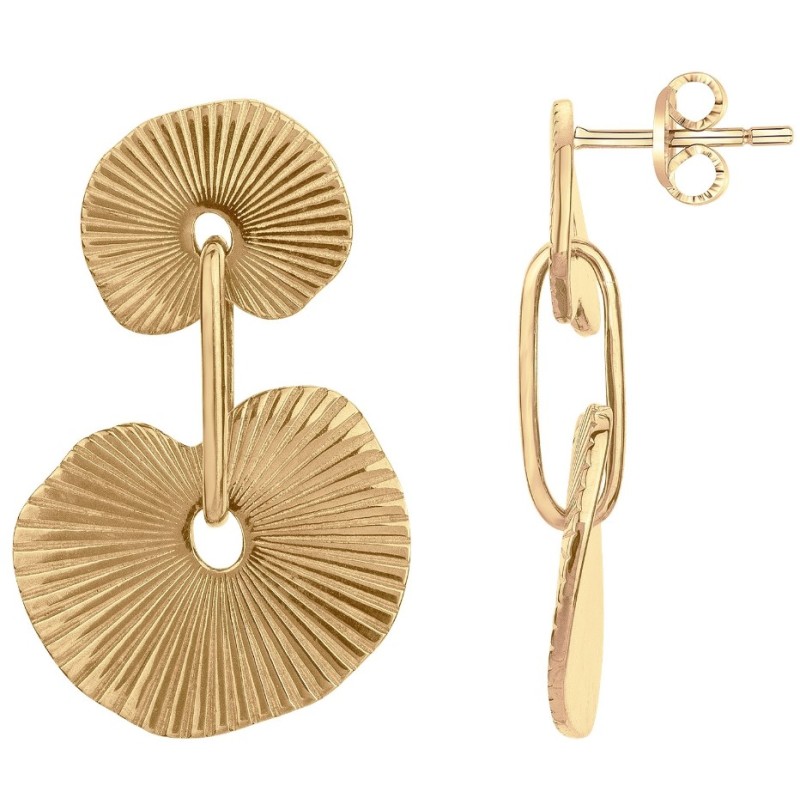 Boucles d'oreilles Pendantes Carador  en Plaqué Or