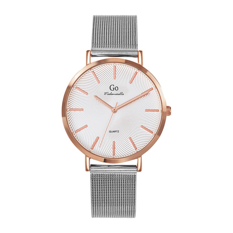 MONTRE GO GIRL ONLY BRACELET ARGENTE MAILLES MILANAISES