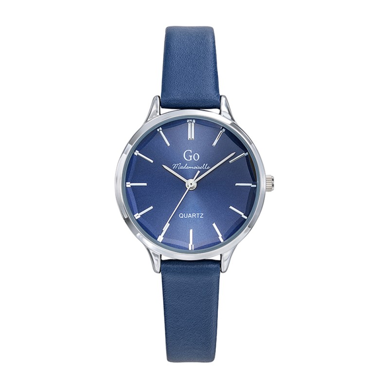 MONTRE GO GIRL ONLY BRACELET SIMILI CUIR BLEU