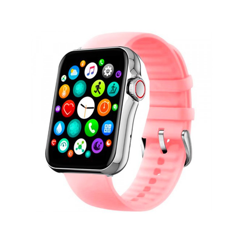 Montre Connectée Smarty 2.0 bracelet silicone rose