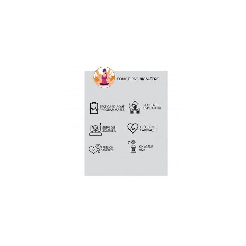 Montre Connectée Smarty 2.0 bracelet silicone bleu marine