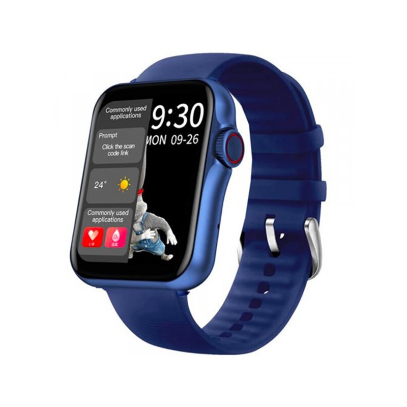 Montre Connectée Smarty 2.0 bracelet silicone bleu marine