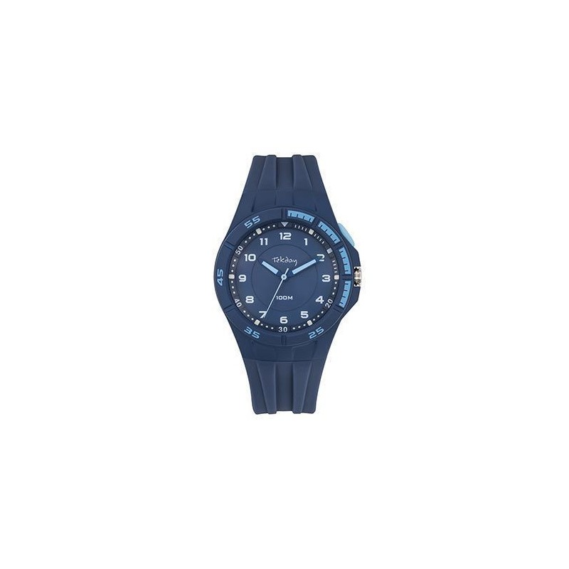 Montre TEKDAY  silicone bleu