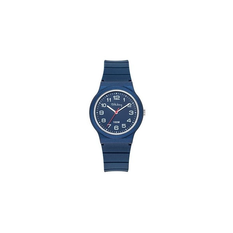 Montre TEKDAY enfant silicone bleu