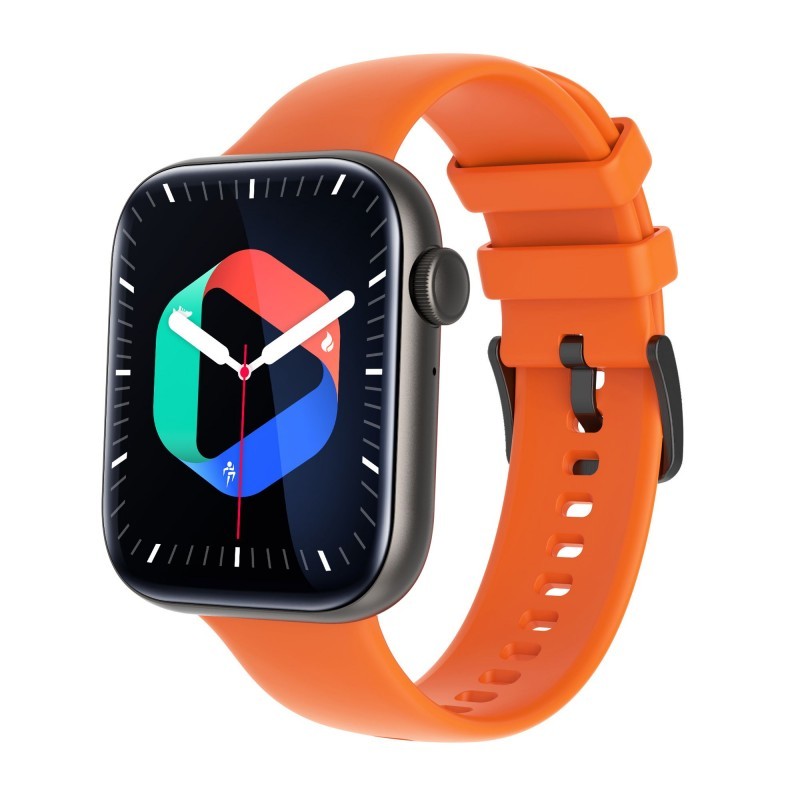 Montre TEKDAY Connectée silicone vert orange