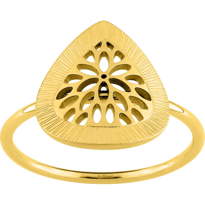 Bague Fantaisie Amporelle en acier doré