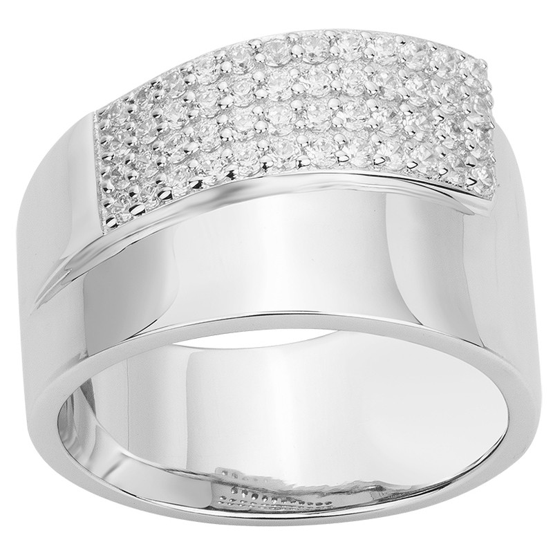 Bague Femme en Argent Carador avec Oxydes de zirconium
