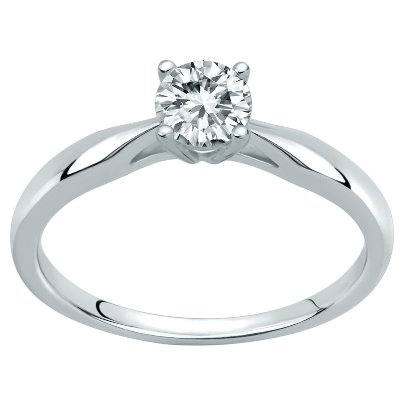 Bague Solitaire Femme Carador en Argent 925/000 et Oxyde