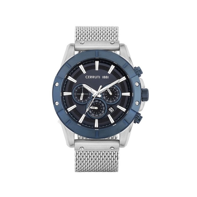 MONTRE CERRUTI 1881 FALTUGNANO HOMME BRACELET MILANAIS CHRONOGRAPHE