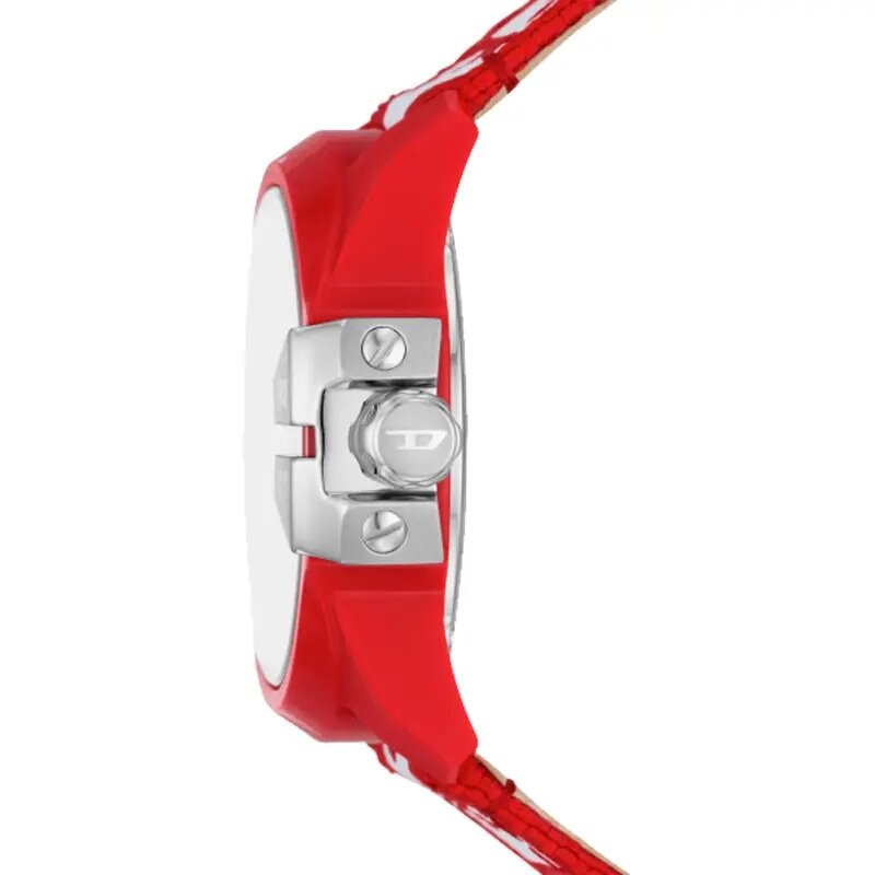 MONTRE HOMME DIESEL BABY CHIEF EN TISSU ROUGE