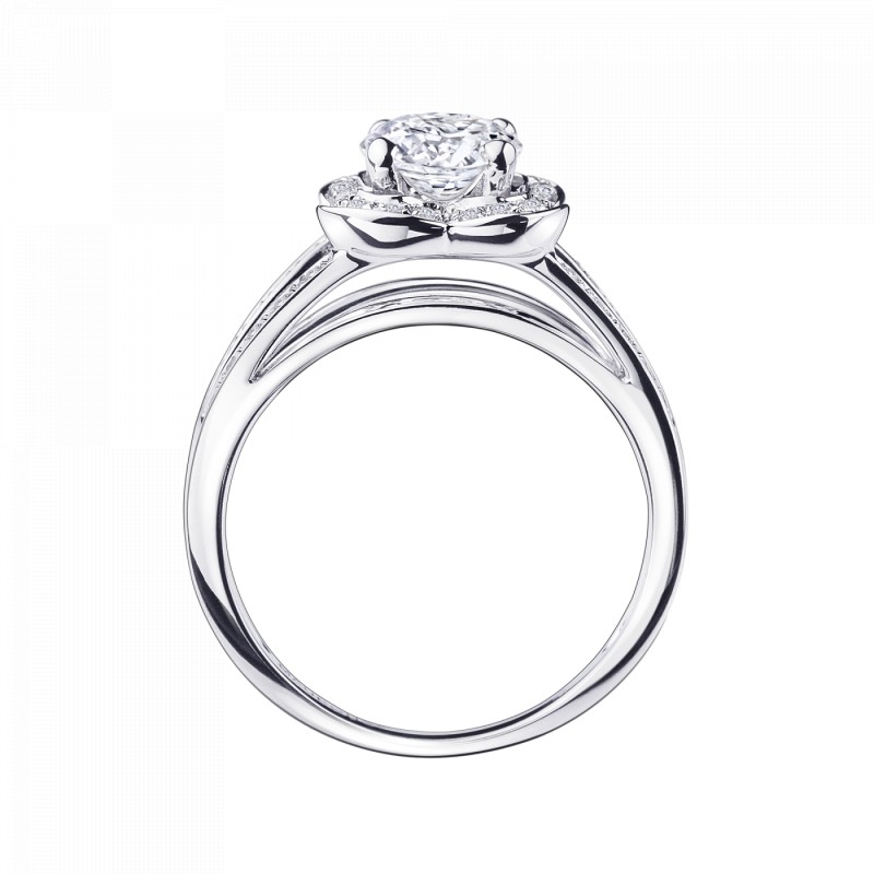 BAGUE FEMME MAUBOUSSIN "CHANCE OF LOVE N 2" EN OR BLANC 750/000 ET DIAMANTS