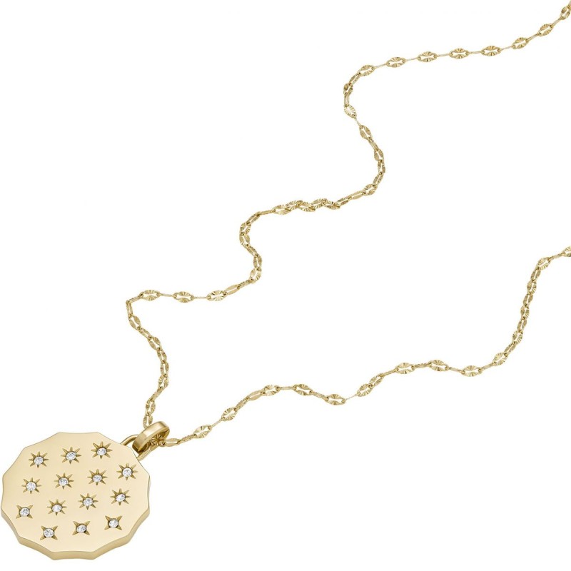Collier Femme Fossil SADIE en acier doré