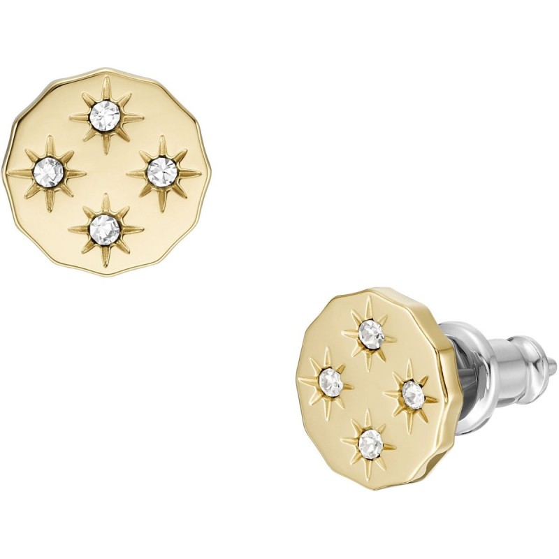 Boucles d'oreilles femme Fossil SADIE acier doré