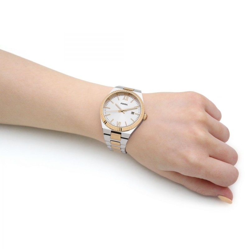 MONTRE FOSSIL FEMME SCARLETTE EN ACIER BICOLORE