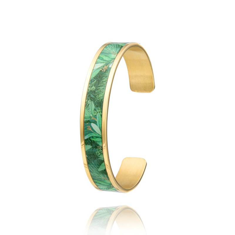 MANCHETTE FINE LOUISE'S GARDEN JARDIN D'HIVER EN ACIER DORE 1.2CM