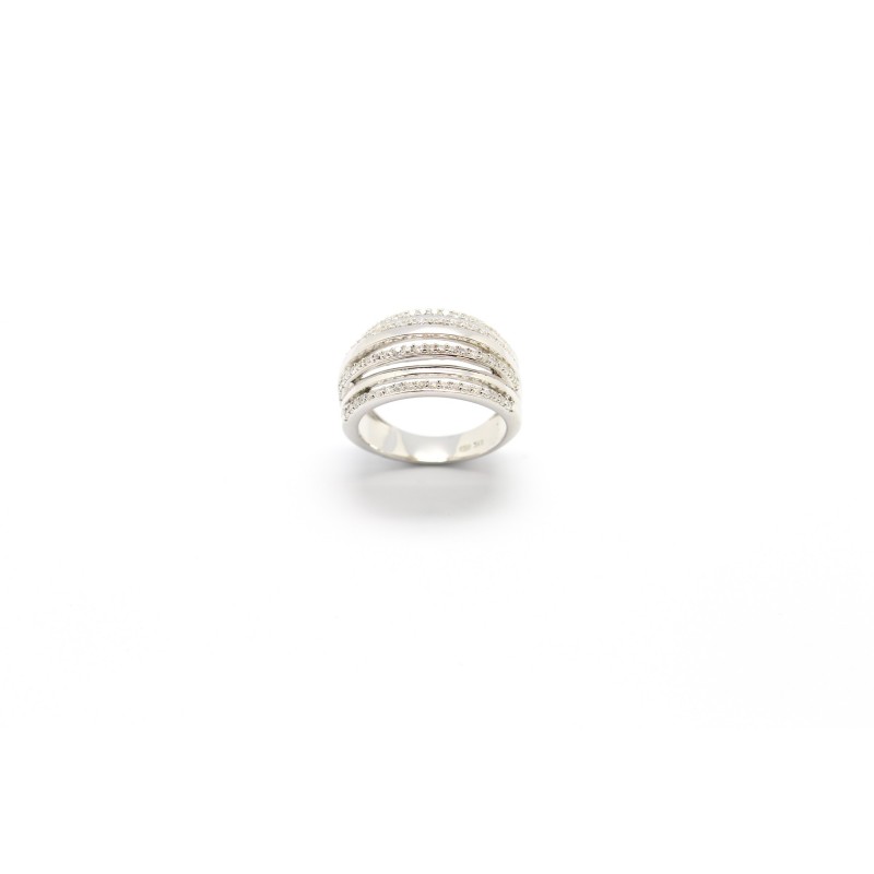 Carador - Bague Blanche ARGENT 925/000