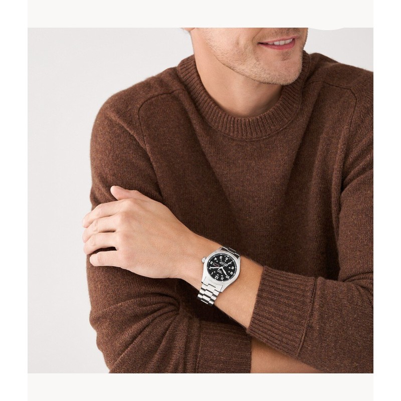 Montre Homme FOSSIL Collection DEFENDER en acier alimentation solaire