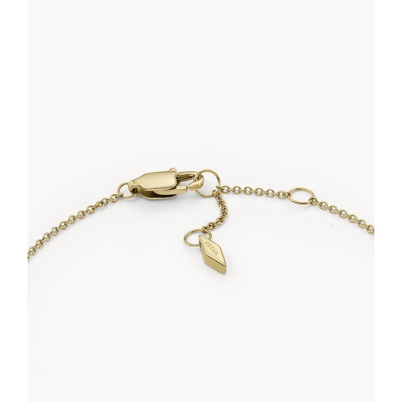 Bracelet Femme Fossil Drew en Acier doré motif coeur