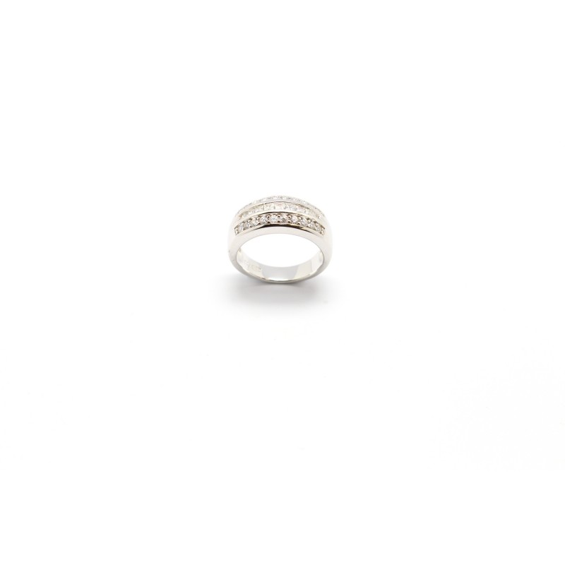 Carador - Bague Blanche ARGENT 925/001