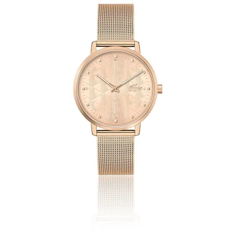 Montre femme Lacoste  Crocorigin Bracelet mailles milanaises dorée rose