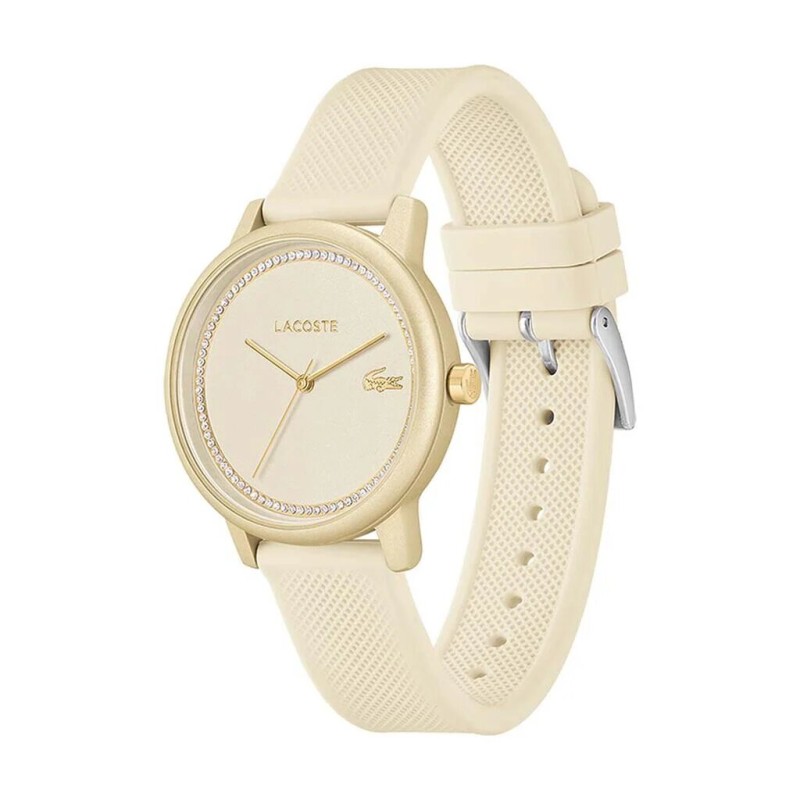 MONTRE LACOSTE FEMME SILICONE CHAMPAGNE ET DOREE
