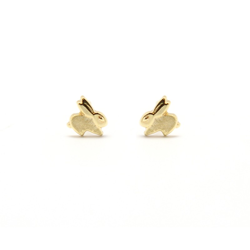 Boucles d'oreilles Or 375/000, Lapin