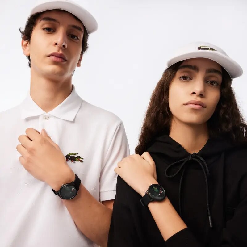 MONTRE MIXTE LACOSTE 12.12 X NETFLIX SILICONE NOIR
