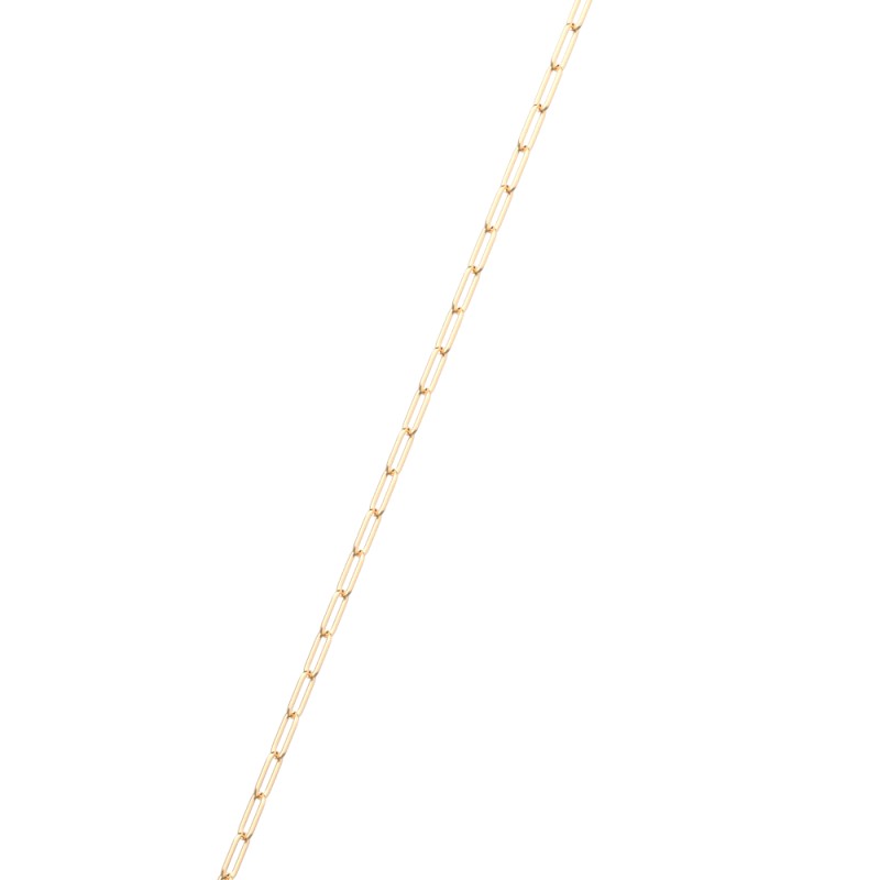 CHAÎNE RECTANGLE 45CM LES GEORGETTES FINITION DORéE