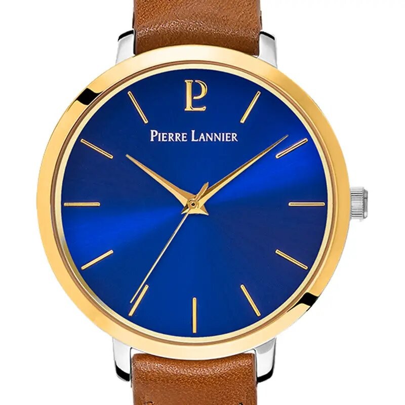 Montre Femme Pierre Lannier Collection Chouquette  bracelet cuir marron