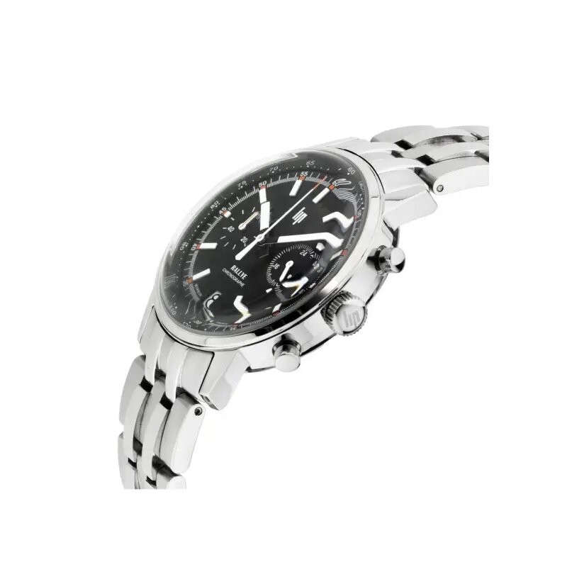 Montre Homme LIP Rallye hybride bracelet acier argenté