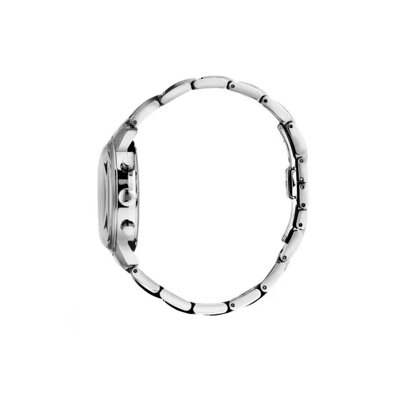 Montre Homme LIP Rallye hybride bracelet acier argenté