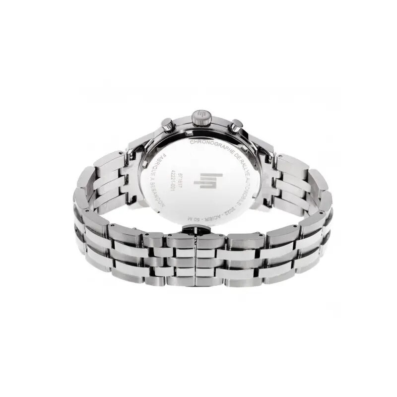 Montre Homme LIP Rallye hybride bracelet acier argenté