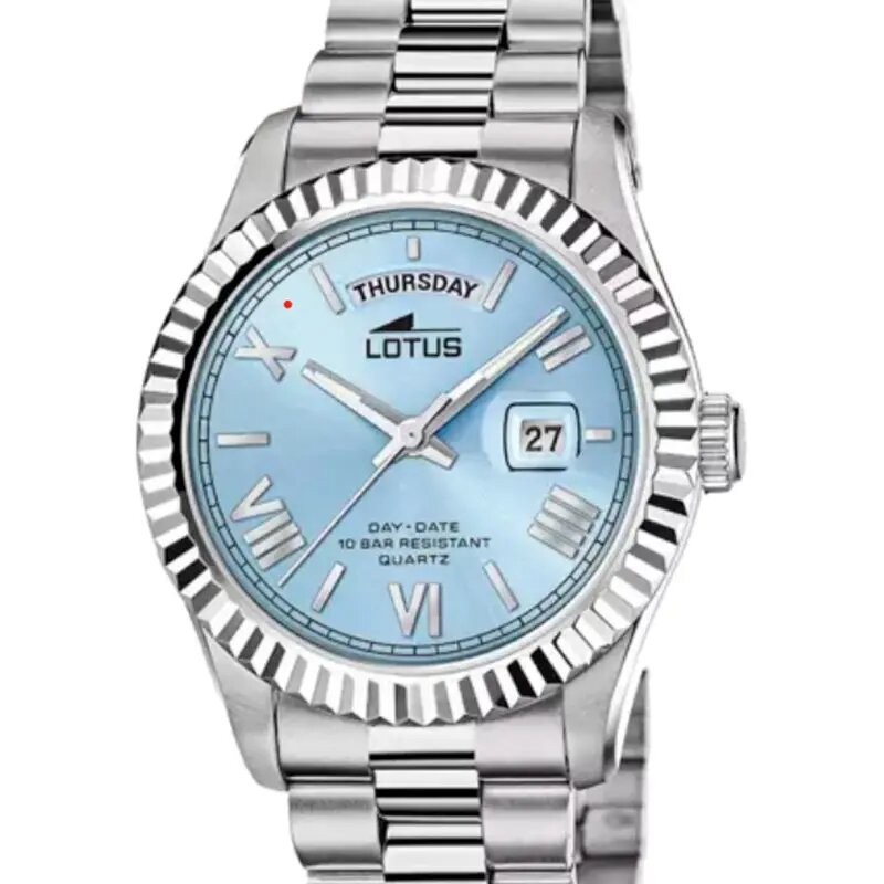 MONTRE HOMME LOTUS FREEDOM SILVER EN ACIER ARGENTE CADRAN BLEU CIEL