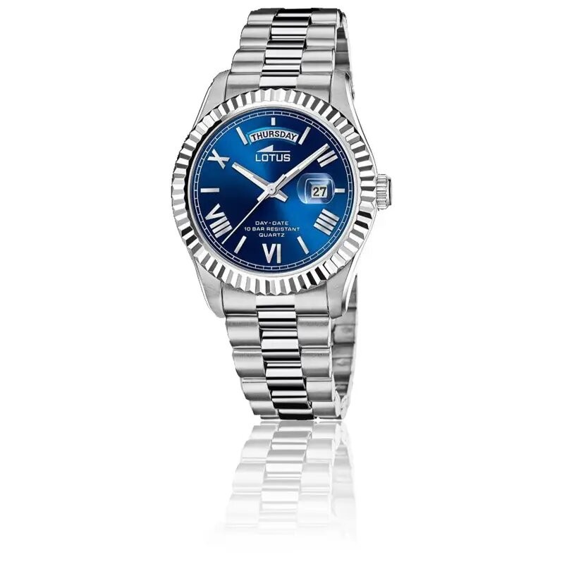 MONTRE HOMME LOTUS FREEDOM BLUE EN ACIER ARGENTE