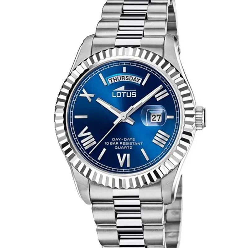 MONTRE HOMME LOTUS FREEDOM BLUE EN ACIER ARGENTE