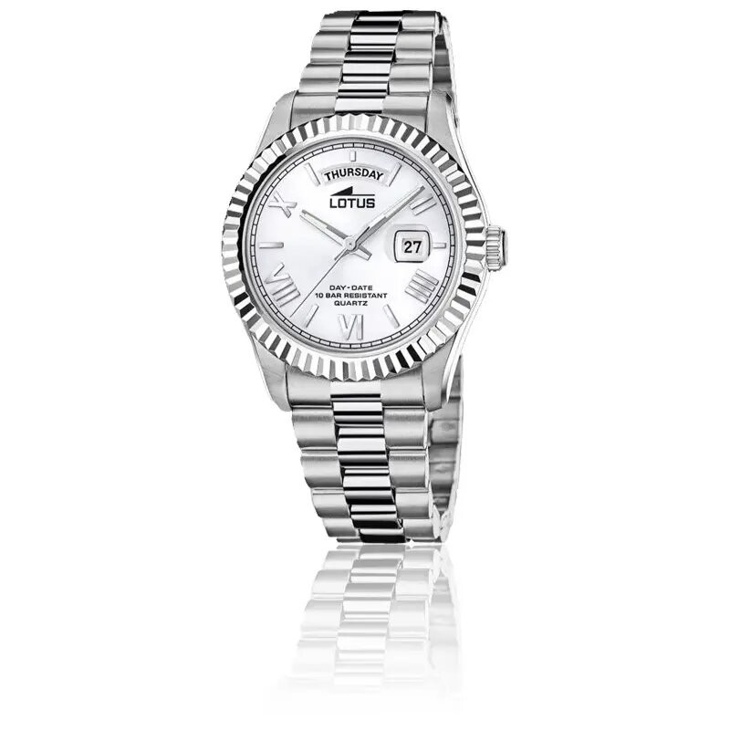 MONTRE HOMME LOTUS FREEDOM SILVER EN ACIER ARGENTE CADRAN GRIS