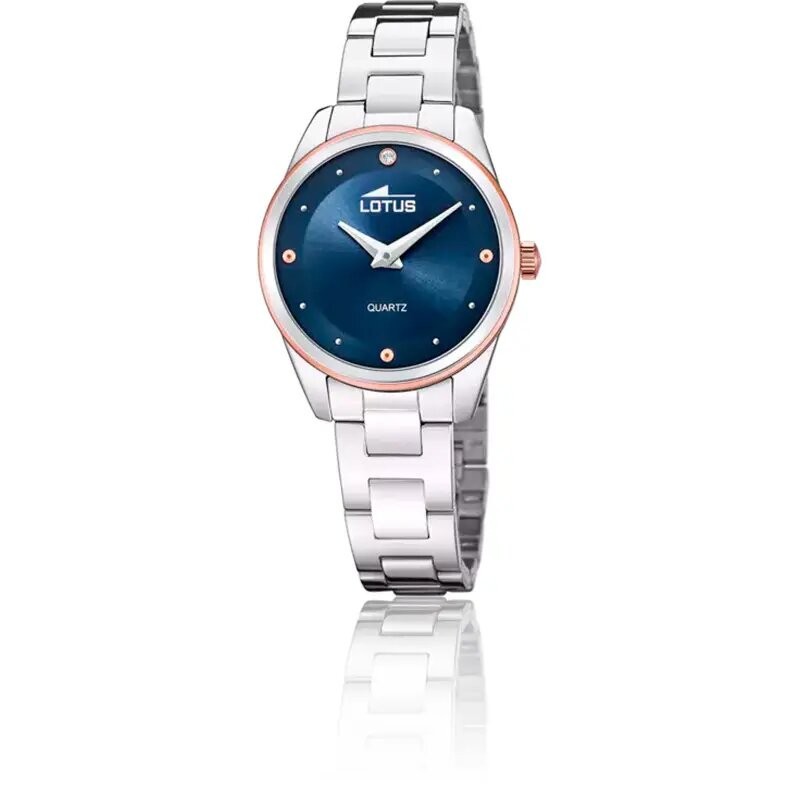 MONTRE FEMME LOTUS TRENDY EN ACIER ARGENTE CADRAN BLEU SOLEIL