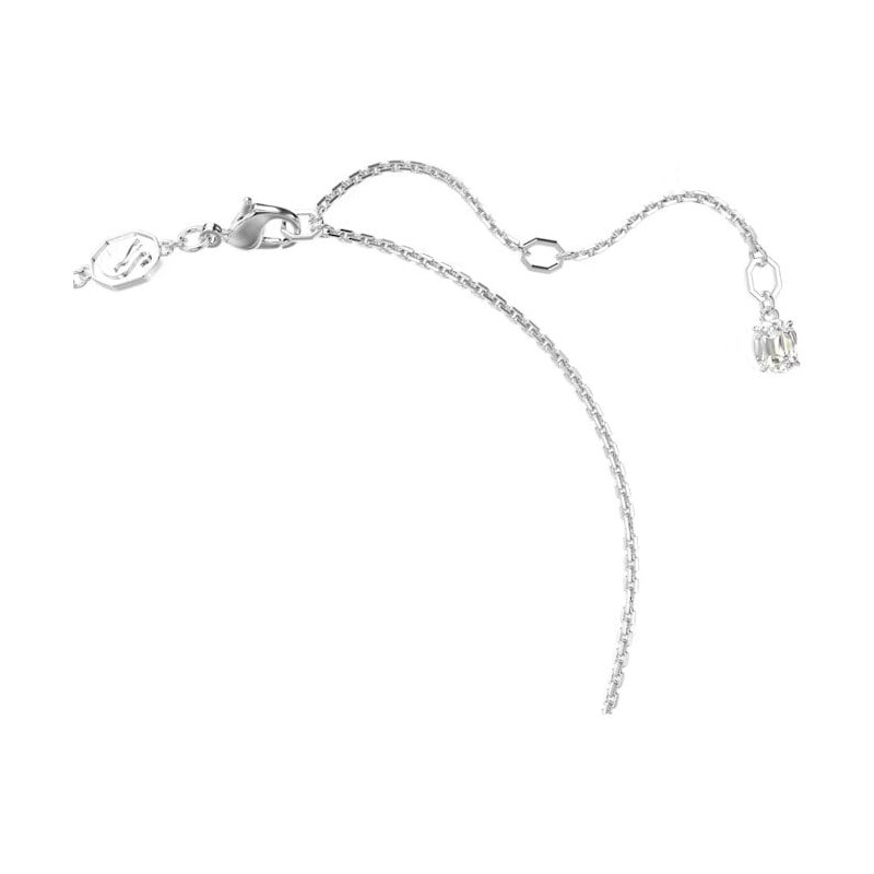 Collier Femme Swarovski Collection Mesmera en métal argenté et cristal bleu