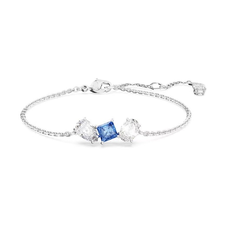 Bracelet Femme Swarovski Collection Mesmera Métal argenté et Cristal bleu