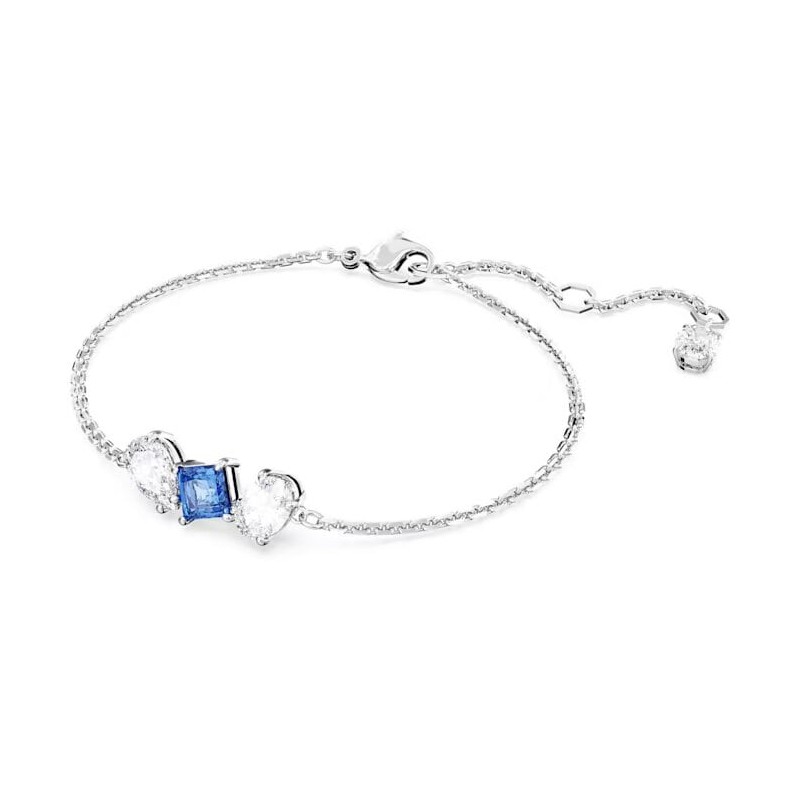 Bracelet Femme Swarovski Collection Mesmera Métal argenté et Cristal bleu