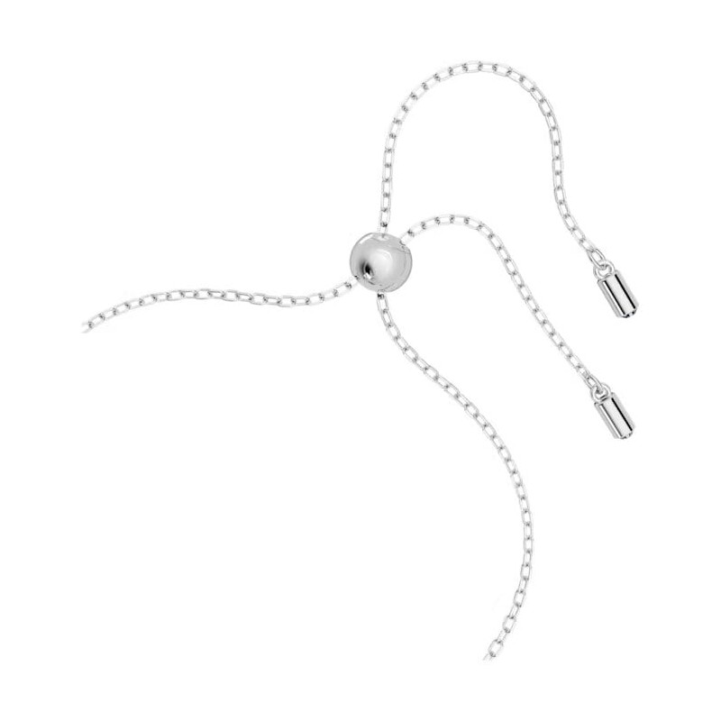 Bracelet Femme Swarovski Collection Hollow Métal argenté et Cristaux bleus