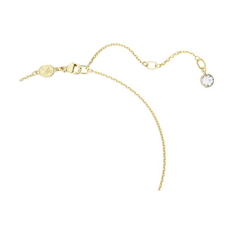 Collier Femme Swarovski Dextera en métal doré et cristaux blancs