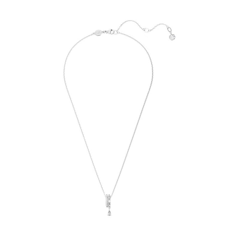 Collier Femme Swarovski Dextera en métal argenté et cristaux blancs
