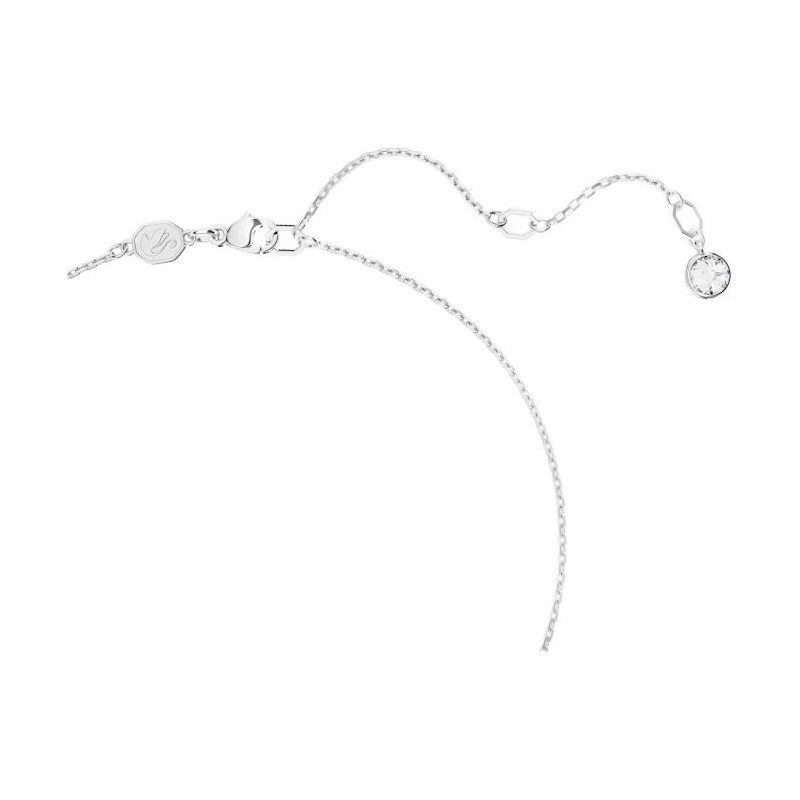 Collier Femme Swarovski Dextera en métal argenté et cristaux blancs