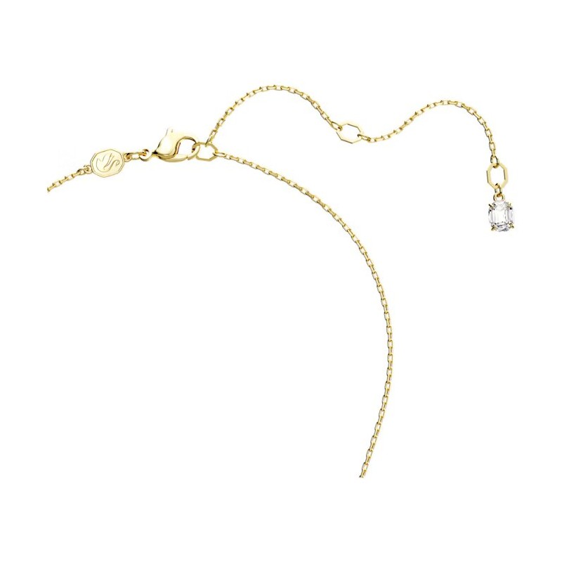 Collier Femme Swarovski Matrix en métal doré et cristal vert