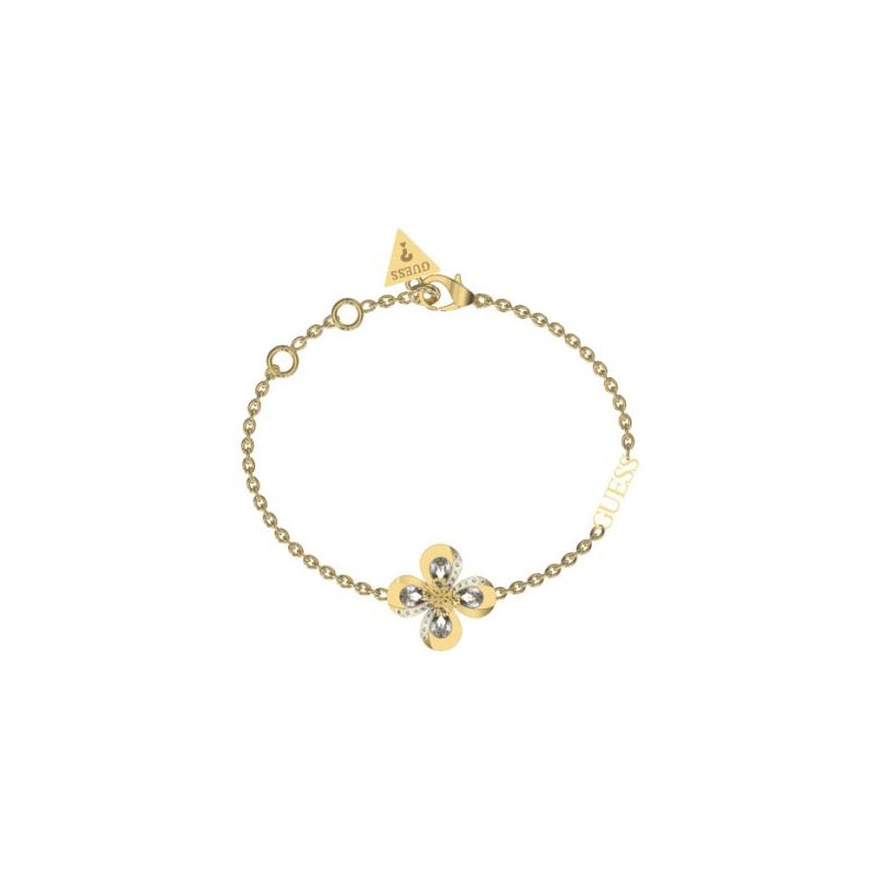Bracelet Femme Guess AMAZING BLOSSOM acier doré avec oxydes de zirconium